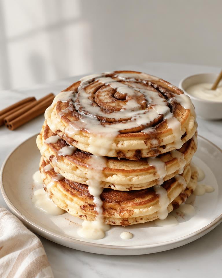 Cinnamon Roll Pancakes
